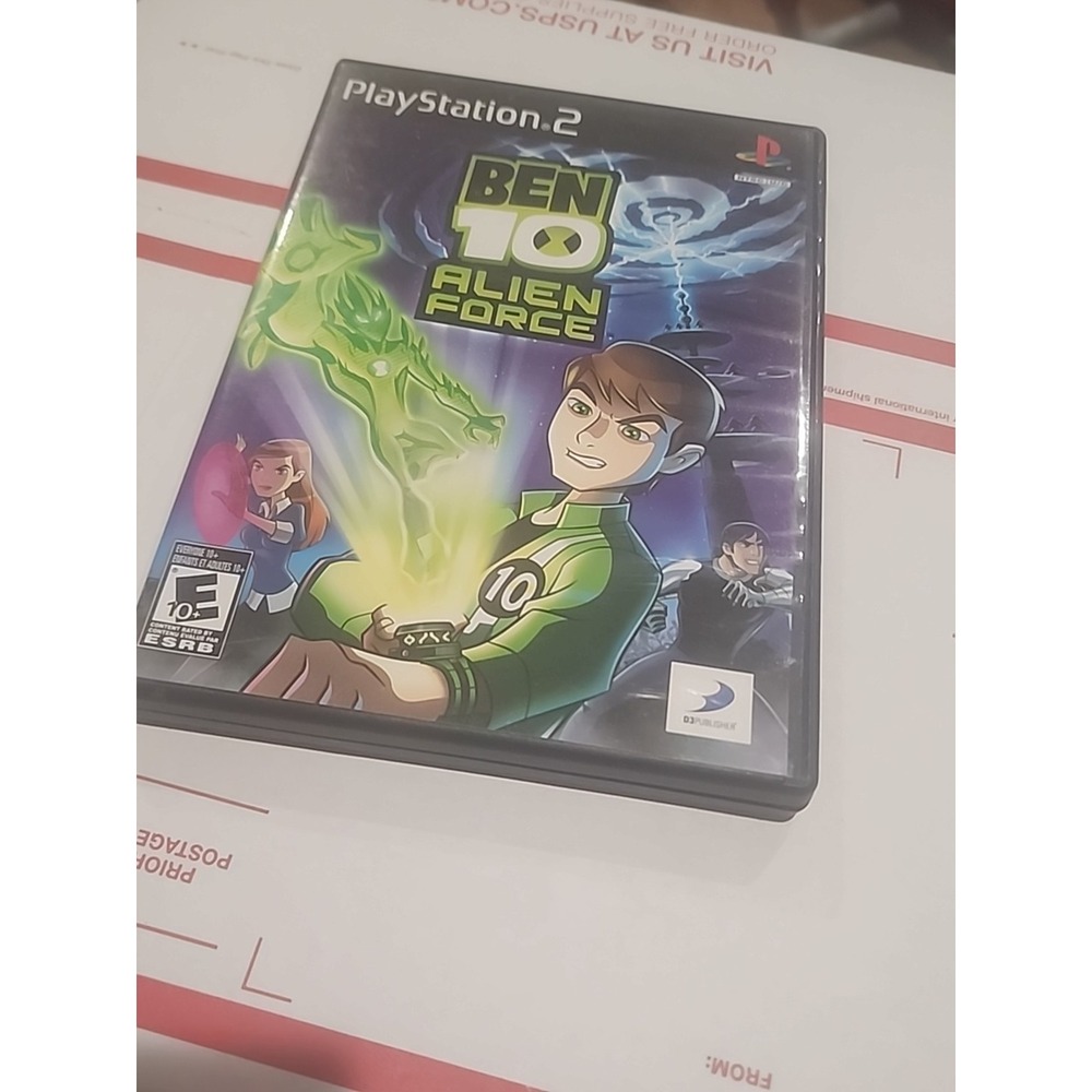 Ben 10: Alien Force (Sony PlayStation 2 2008)‎ CIB Complete with Manual